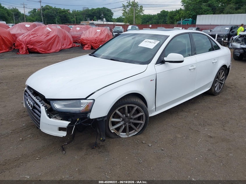 2016 Audi A4 VIN WAUFFAFL1GN015617 IAAI salvage auction — FRONT & REAR, Salvage (Idaho), sold $1,350 on 2026-07-15 (photo 2)