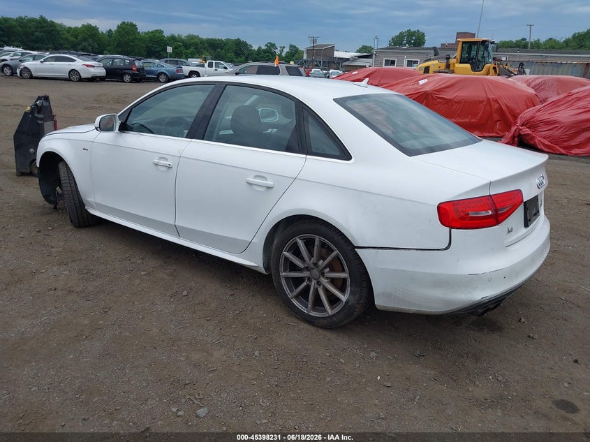 2016 Audi A4 VIN WAUFFAFL1GN015617 IAAI salvage auction — FRONT & REAR, Salvage (Idaho), sold $1,350 on 2026-07-15 (photo 3)