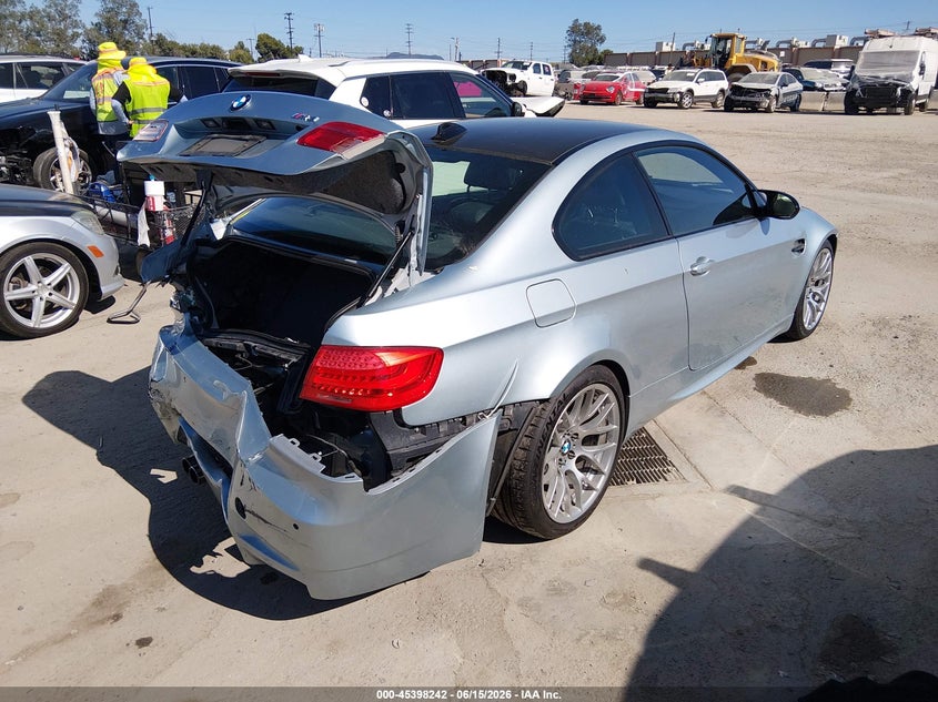 2011 BMW M3 VIN WBSKG9C58BE645431 IAAI salvage auction — REAR END, Salvage (California), sold $15,000 on 2026-07-29 (photo 4)