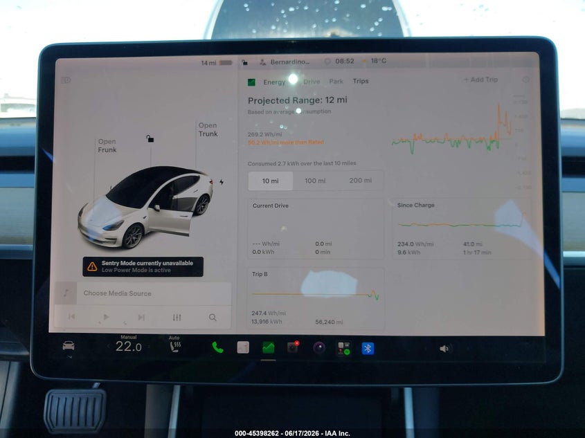 2019 Tesla Model 3 VIN 5YJ3E1EA9KF347269 IAAI salvage auction — LEFT SIDE, Salvage (California), sold $7,200 on 2026-07-09 (photo 7)