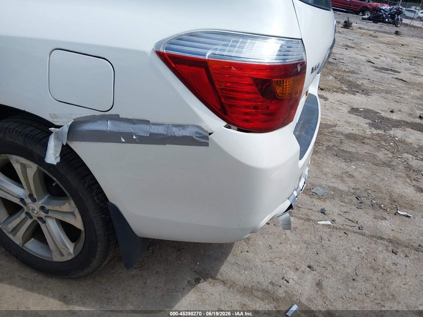 2008 Toyota Highlander VIN JTEES43A782015487 IAAI salvage auction — REAR END, Salvage (West Virginia), sold $1,650 on 2026-07-31 (photo 6)