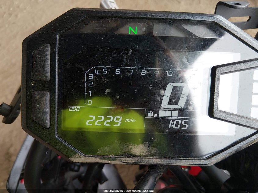 2025 Kawasaki Ninja VIN ML5EXGG14SDA60705 IAAI salvage auction — FRONT END, Salvage (Ohio), sold $850 on 2026-07-15 (photo 7)