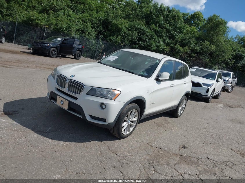 2014 BMW X3 VIN 5UXWX9C53E0D29883 IAAI salvage auction — NORMAL WEAR, Clear (Pennsylvania), sold $1,925 on 2026-07-24 (photo 2)