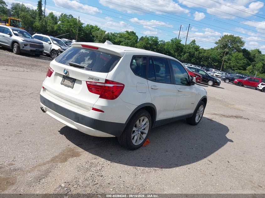2014 BMW X3 VIN 5UXWX9C53E0D29883 IAAI salvage auction — NORMAL WEAR, Clear (Pennsylvania), sold $1,925 on 2026-07-24 (photo 4)