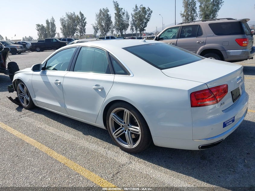2013 Audi A8 VIN WAUA2AFD6DN016997 IAAI salvage auction — FRONT END, Salvage (California), sold $2,025 on 2026-07-28 (photo 3)
