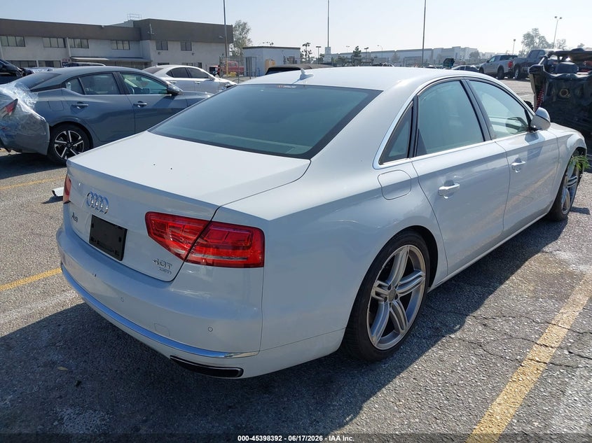 2013 Audi A8 VIN WAUA2AFD6DN016997 IAAI salvage auction — FRONT END, Salvage (California), sold $2,025 on 2026-07-28 (photo 4)