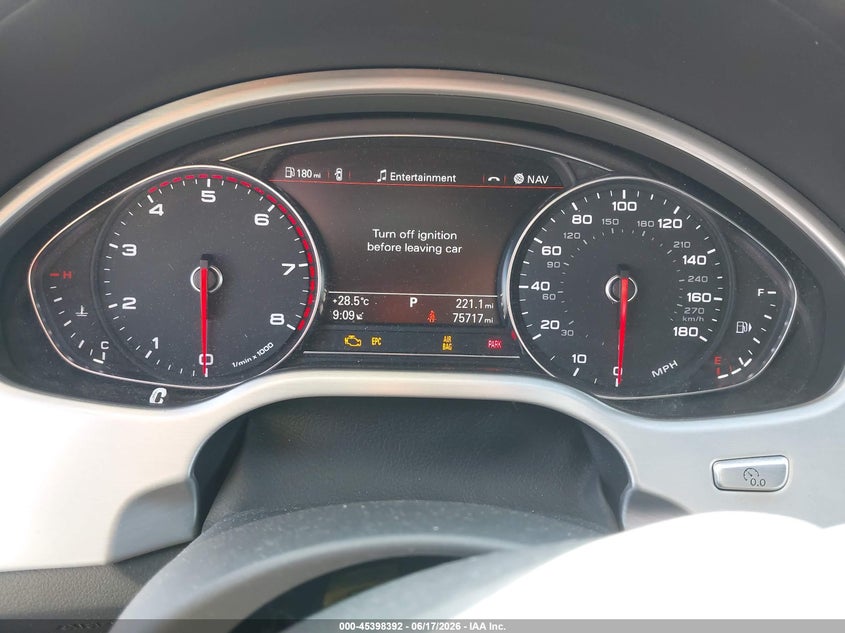 2013 Audi A8 VIN WAUA2AFD6DN016997 IAAI salvage auction — FRONT END, Salvage (California), sold $2,025 on 2026-07-28 (photo 7)