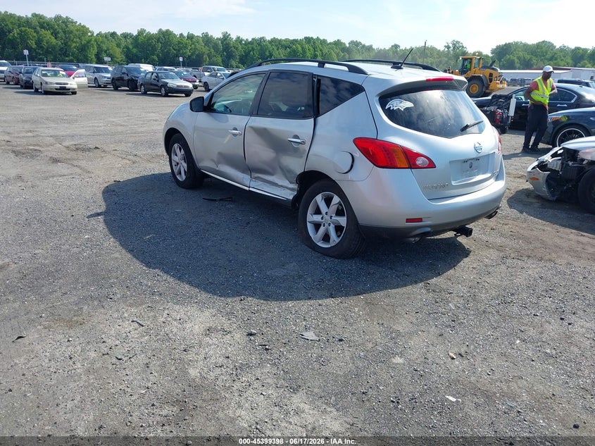 2010 Nissan Murano VIN JN8AZ1MW0AW110242 IAAI salvage auction — LEFT SIDE, Salvage - Greater Than 75% (Maryland), sold $525 on 2026-07-20 (photo 3)