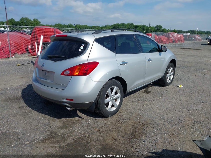2010 Nissan Murano VIN JN8AZ1MW0AW110242 IAAI salvage auction — LEFT SIDE, Salvage - Greater Than 75% (Maryland), sold $525 on 2026-07-20 (photo 4)