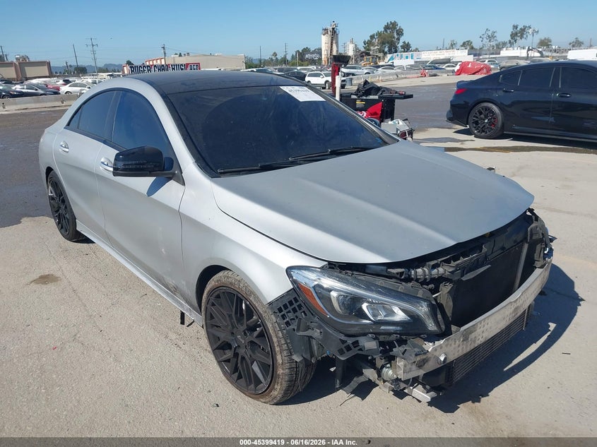2019 Mercedes-benz Cla-klasse VIN WDDSJ4EB4KN721151 IAAI salvage auction — LEFT FRONT, Salvage Title, sold $1,350 on 2026-08-05 (photo 1)