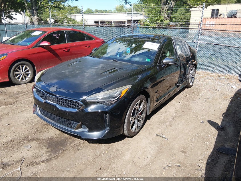 2018 Kia Stinger VIN KNAE55LC9J6015697 IAAI salvage auction — LEFT & RIGHT, Clear (Virginia), sold $2,850 on 2026-07-09 (photo 2)