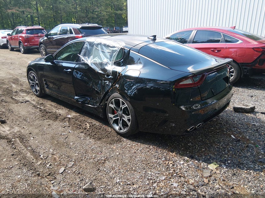 2018 Kia Stinger VIN KNAE55LC9J6015697 IAAI salvage auction — LEFT & RIGHT, Clear (Virginia), sold $2,850 on 2026-07-09 (photo 3)