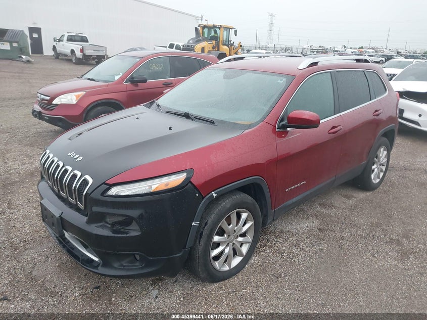 2014 Jeep Cherokee VIN 1C4PJMDB6EW251754 IAAI salvage auction — FRONT END, Clear (Illinois), sold $375 on 2026-07-09 (photo 2)