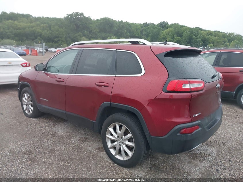 2014 Jeep Cherokee VIN 1C4PJMDB6EW251754 IAAI salvage auction — FRONT END, Clear (Illinois), sold $375 on 2026-07-09 (photo 3)