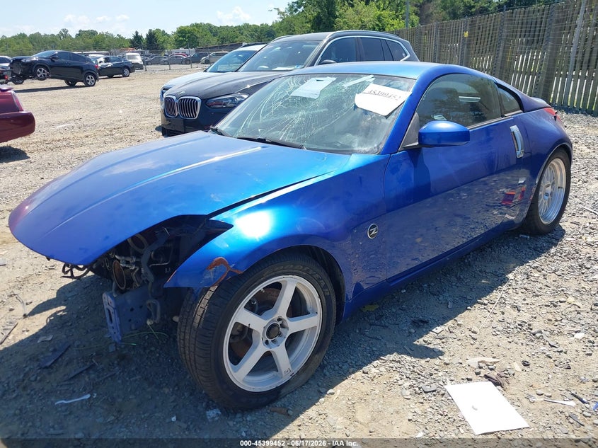 2006 Nissan 350z VIN JN1AZ34D86M308952 IAAI salvage auction — FRONT END, Clear (Maryland), sold $1,500 on 2026-07-20 (photo 2)