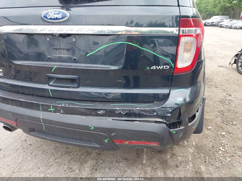 2015 Ford Explorer VIN 1FM5K8D87FGA43860 IAAI salvage auction — REAR END, Salvage Title, sold $800 on 2026-07-24 (photo 6)