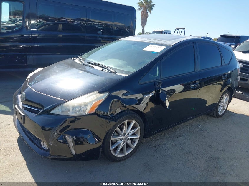 2012 Toyota Prius v VIN JTDZN3EU4C3038646 IAAI salvage auction — LEFT FRONT, Salvage Title, sold $2,050 on 2026-07-22 (photo 2)