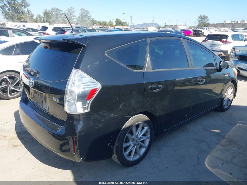 2012 Toyota Prius v VIN JTDZN3EU4C3038646 IAAI salvage auction — LEFT FRONT, Salvage Title, sold $2,050 on 2026-07-22 (photo 4)