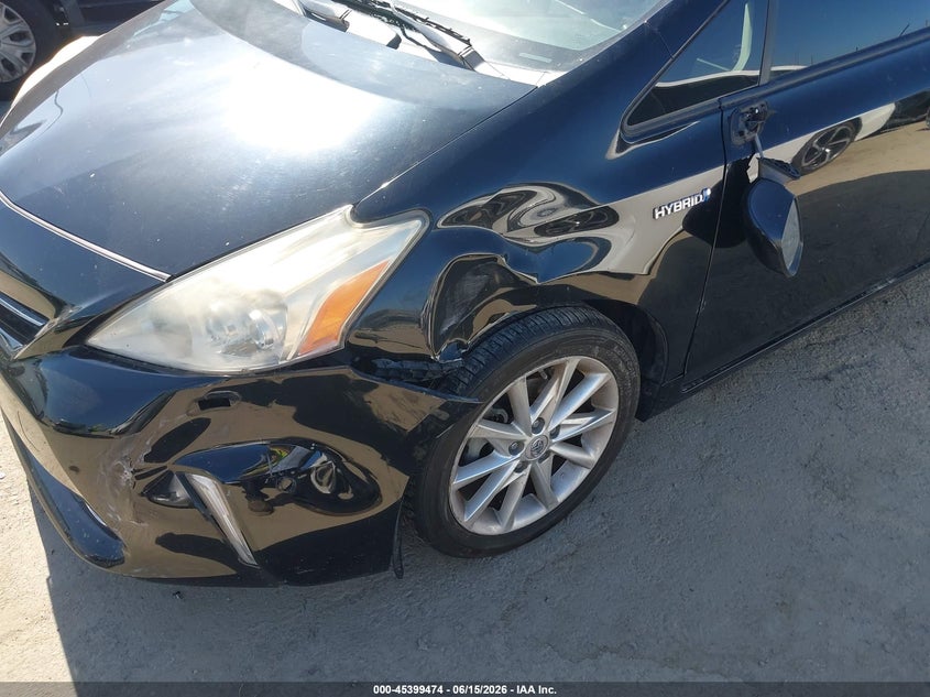 2012 Toyota Prius v VIN JTDZN3EU4C3038646 IAAI salvage auction — LEFT FRONT, Salvage Title, sold $2,050 on 2026-07-22 (photo 6)
