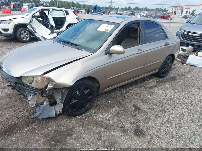 2009 Kia Spectra VIN KNAFE221195611567 IAAI salvage auction — FRONT END, Salvage (South Carolina), sold $500 on 2026-07-22 (photo 2)