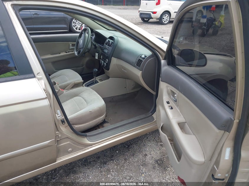 2009 Kia Spectra VIN KNAFE221195611567 IAAI salvage auction — FRONT END, Salvage (South Carolina), sold $500 on 2026-07-22 (photo 5)