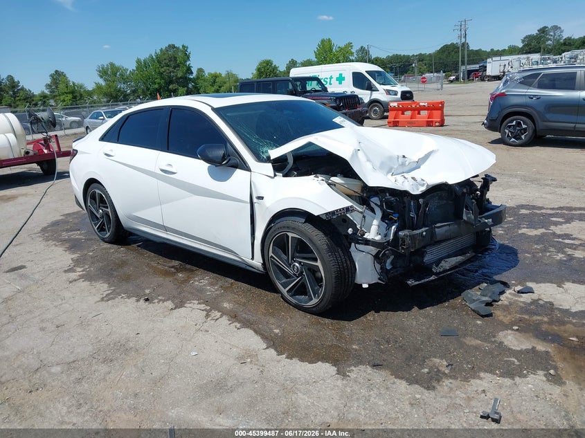 2022 Hyundai Elantra VIN KMHLR4AF0NU227553 IAAI salvage auction — FRONT END, Salvage (Virginia), sold $3,425 on 2026-07-17 (photo 1)