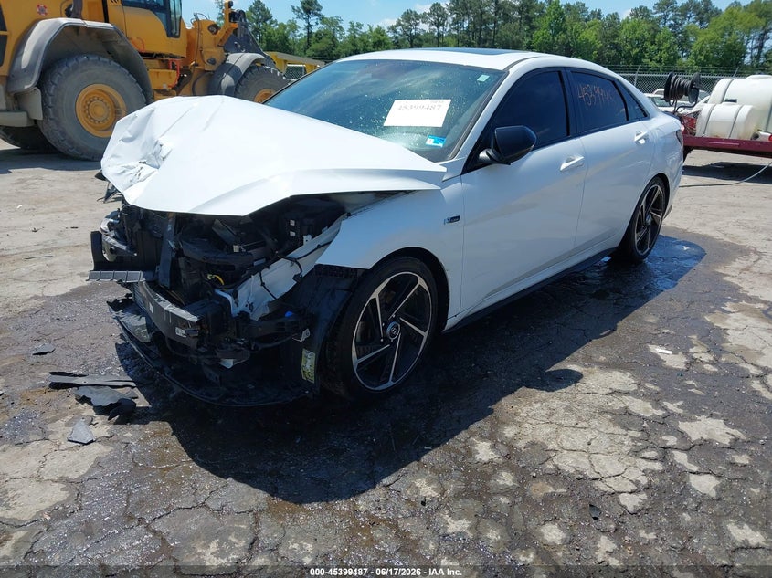 2022 Hyundai Elantra VIN KMHLR4AF0NU227553 IAAI salvage auction — FRONT END, Salvage (Virginia), sold $3,425 on 2026-07-17 (photo 2)