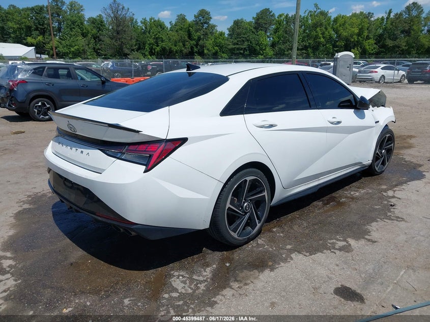 2022 Hyundai Elantra VIN KMHLR4AF0NU227553 IAAI salvage auction — FRONT END, Salvage (Virginia), sold $3,425 on 2026-07-17 (photo 4)