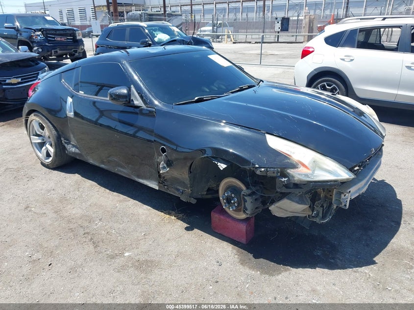 2010 Nissan 370z VIN JN1AZ4EH4AM504502 IAAI salvage auction — FRONT END, Salvage (California), sold $1,600 on 2026-07-28 (photo 1)