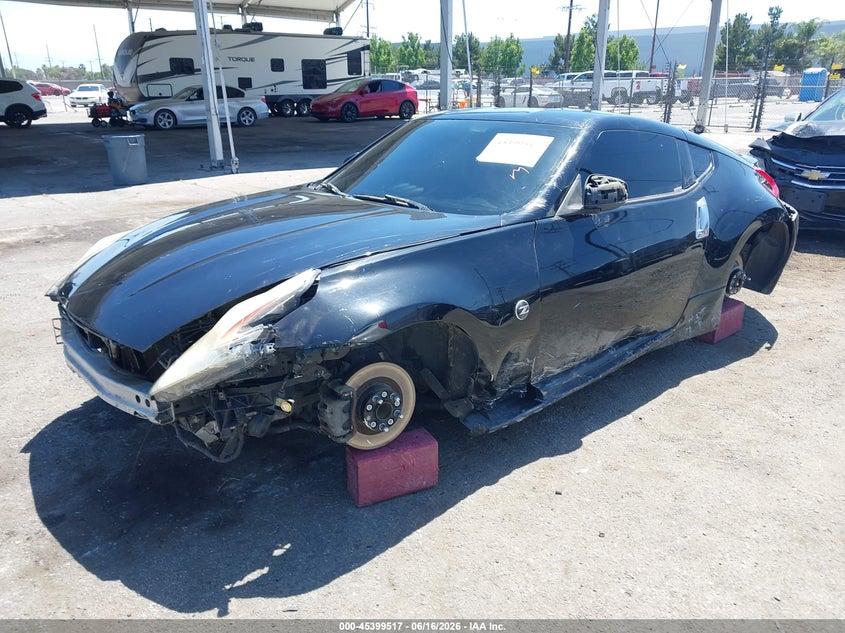 2010 Nissan 370z VIN JN1AZ4EH4AM504502 IAAI salvage auction — FRONT END, Salvage (California), sold $1,600 on 2026-07-28 (photo 2)