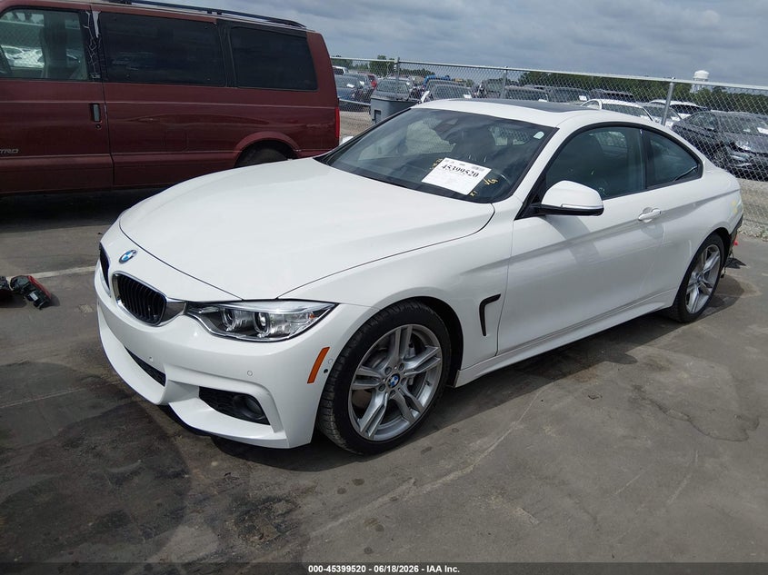 2016 BMW 4er VIN WBA3R1C51GK530179 IAAI salvage auction — REAR END, Salvage (North Carolina), sold $3,650 on 2026-07-29 (photo 2)
