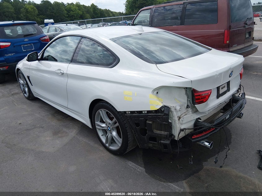2016 BMW 4er VIN WBA3R1C51GK530179 IAAI salvage auction — REAR END, Salvage (North Carolina), sold $3,650 on 2026-07-29 (photo 3)