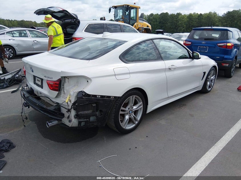 2016 BMW 4er VIN WBA3R1C51GK530179 IAAI salvage auction — REAR END, Salvage (North Carolina), sold $3,650 on 2026-07-29 (photo 4)