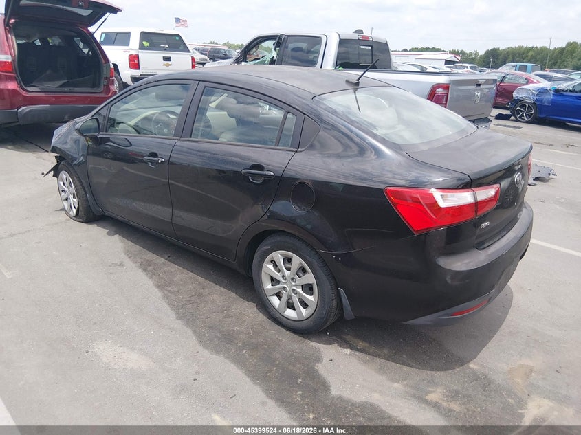 2015 Kia Rio VIN KNADM4A30F6520644 IAAI salvage auction — RIGHT SIDE, Salvage (Idaho), sold $550 on 2026-07-08 (photo 3)