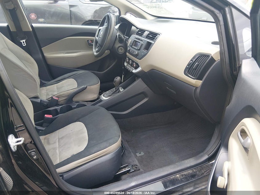 2015 Kia Rio VIN KNADM4A30F6520644 IAAI salvage auction — RIGHT SIDE, Salvage (Idaho), sold $550 on 2026-07-08 (photo 5)