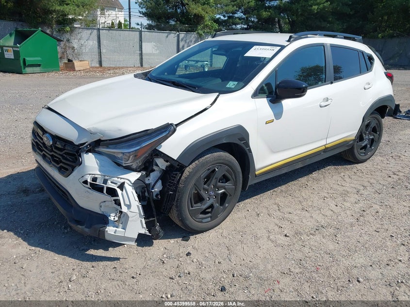2024 Subaru Xv VIN 4S4GUHF61R3742802 IAAI salvage auction — FRONT & REAR, Salvage (New Jersey), sold $4,200 on 2026-07-22 (photo 2)