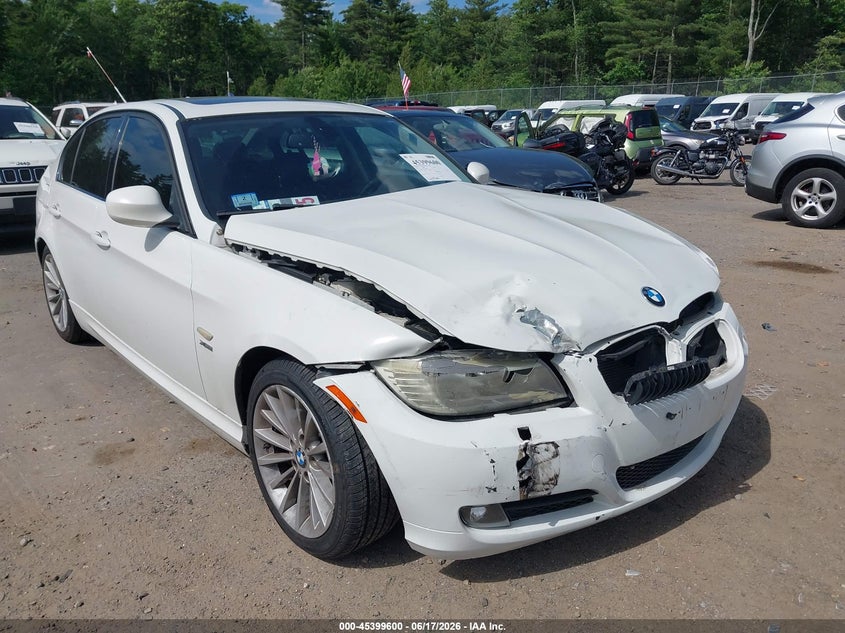 2011 BMW 3 series VIN WBAPK7C57BA820871 IAAI salvage auction — FRONT END, Clear (Massachusetts), sold $625 on 2026-07-17 (photo 6)