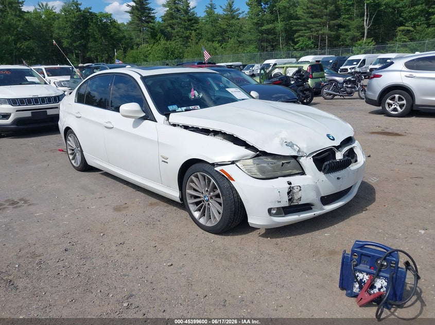 2011 BMW 3 series VIN WBAPK7C57BA820871 IAAI salvage auction — FRONT END, Clear (Massachusetts), sold $625 on 2026-07-17 (photo 1)