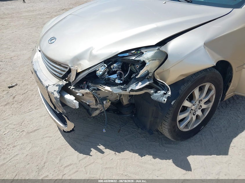 2003 Lexus ES VIN JTHBF30G930107735 IAAI salvage auction — LEFT FRONT, Rebuildable (Florida), sold $400 on 2026-07-14 (photo 6)