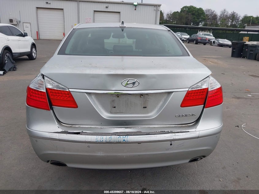 2010 Hyundai Genesis VIN KMHGC4DE6AU099237 IAAI salvage auction — REAR END, Clear (Virginia), sold $400 on 2026-07-08 (photo 6)