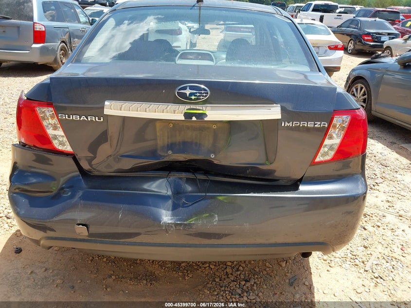 2009 Subaru Impreza VIN JF1GE60699H519365 IAAI salvage auction — REAR END, Salvage (North Carolina), sold $1,150 on 2026-07-06 (photo 6)