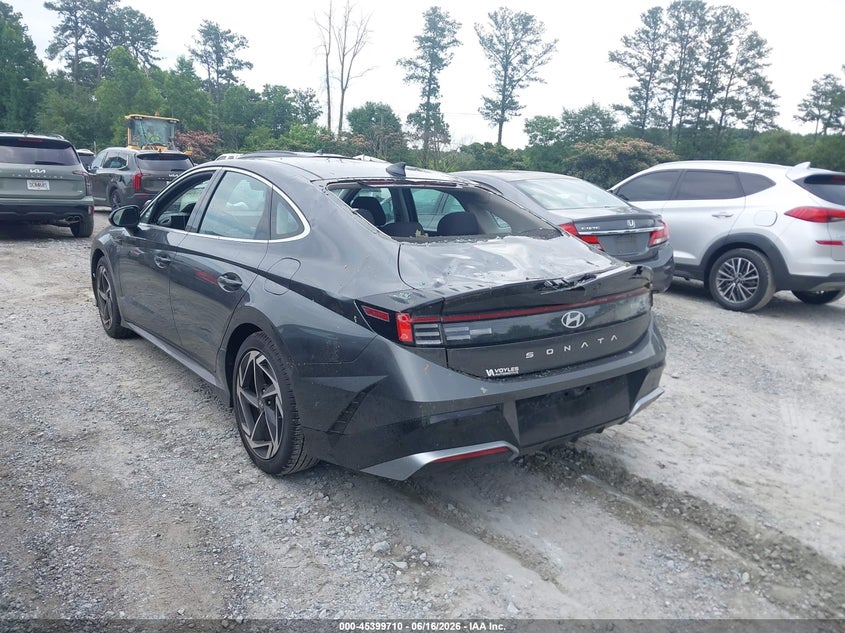 2025 Hyundai Sonata VIN KMHL14JA6SA429483 IAAI salvage auction — REAR END, Salvage (Georgia), sold $8,500 on 2026-07-28 (photo 3)