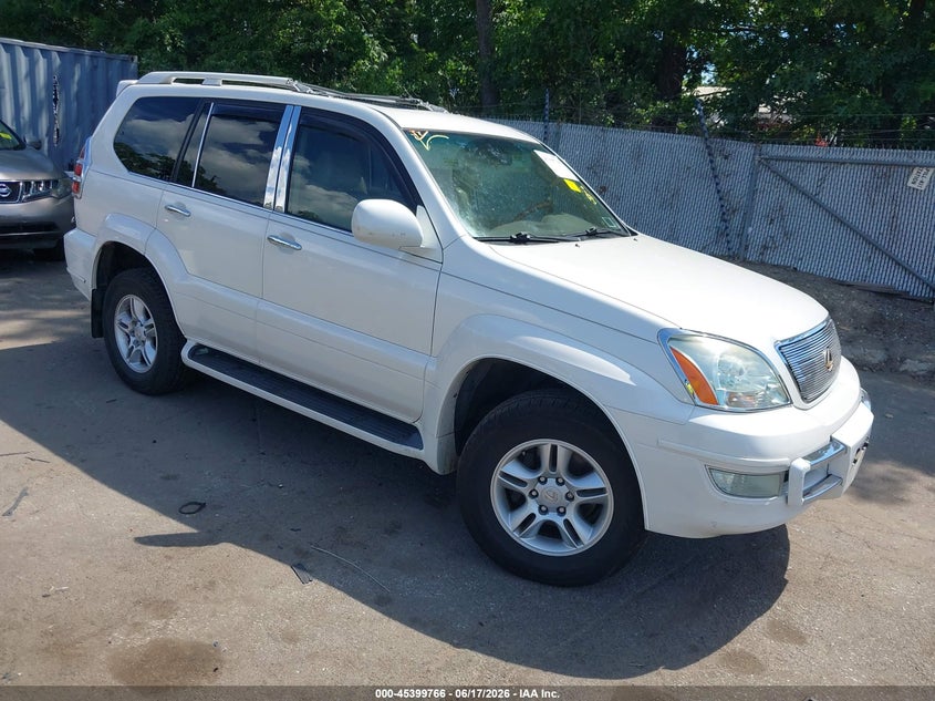 2007 Lexus Gx 470 VIN JTJBT20X870147926 IAAI salvage auction — ROOF, Mv-907A (New York), sold $4,550 on 2026-07-21 (photo 1)