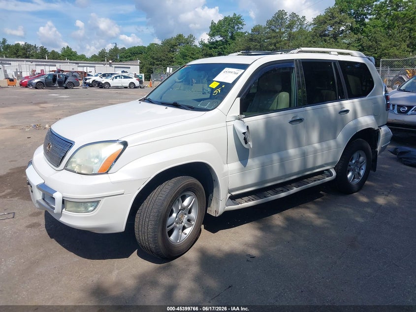 2007 Lexus Gx 470 VIN JTJBT20X870147926 IAAI salvage auction — ROOF, Mv-907A (New York), sold $4,550 on 2026-07-21 (photo 2)