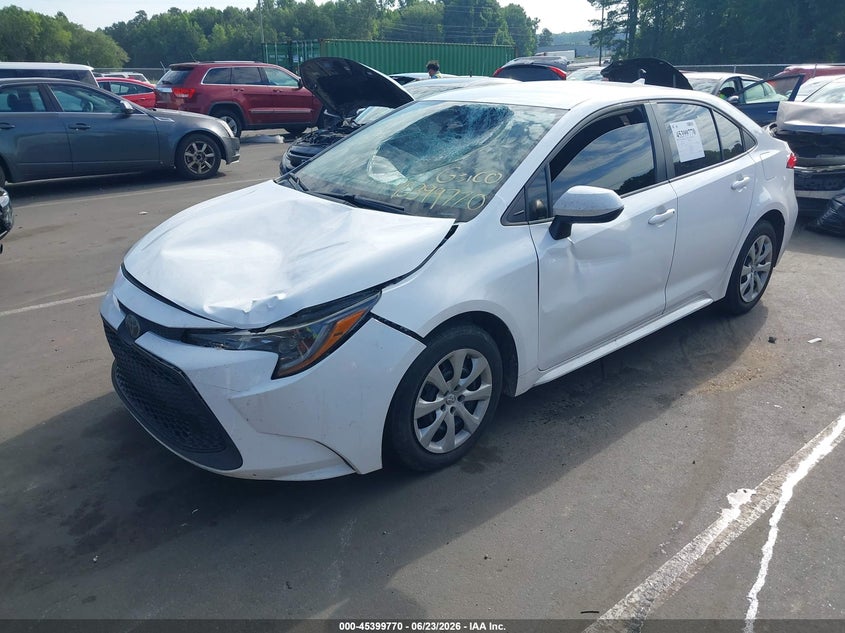 2020 Toyota Corolla VIN 5YFEPRAE6LP005794 IAAI salvage auction — FRONT END, Salvage (Idaho), sold $25 on 2026-07-29 (photo 2)