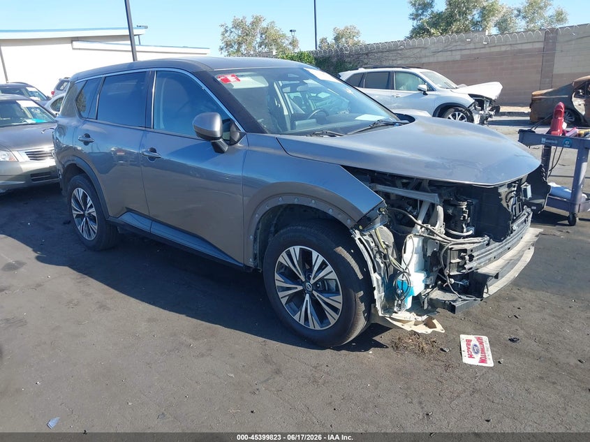 2021 Nissan Rogue VIN JN8AT3BA3MW000178 IAAI salvage auction — FRONT END, Salvage Certificate (California), sold $5,200 on 2026-07-16 (photo 1)