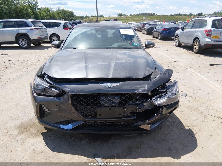 2020 Genesis G70 VIN KMTG34LE1LU054085 IAAI salvage auction — FRONT END, Salvage Title, sold $3,300 on 2026-10-22 (photo 6)