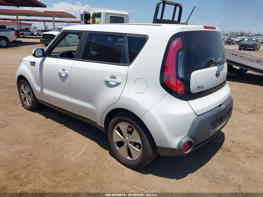 2016 Kia Soul VIN KNDJN2A29G7319254 IAAI salvage auction — NORMAL WEAR, Clear-Dealer Only (Arizona), sold $375 on 2026-07-28 (photo 3)