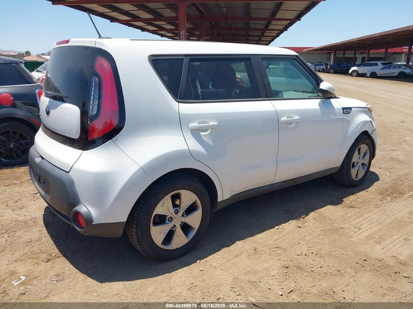 2016 Kia Soul VIN KNDJN2A29G7319254 IAAI salvage auction — NORMAL WEAR, Clear-Dealer Only (Arizona), sold $375 on 2026-07-28 (photo 4)