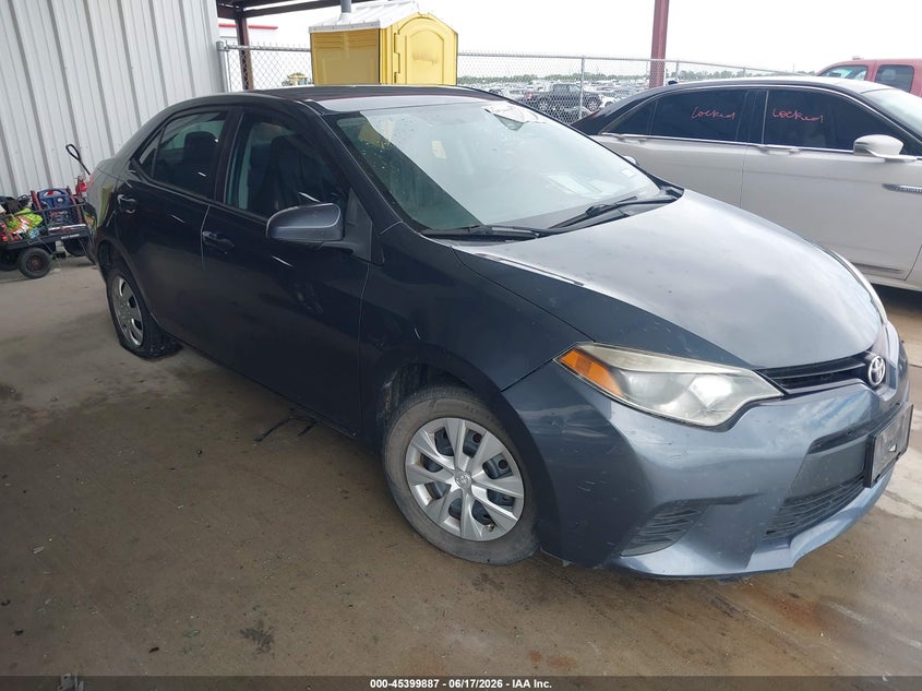 2016 Toyota Corolla VIN 5YFBURHE0GP412856 IAAI salvage auction — LEFT SIDE, Salvage (Texas), sold $2,150 on 2026-07-17 (photo 1)